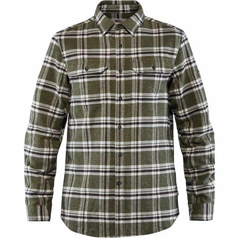 Fjällräven Men Övik Shirts Green PH216762 Philippines